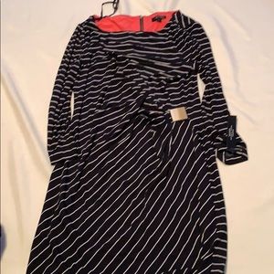 New with tags striped navy and white dress
